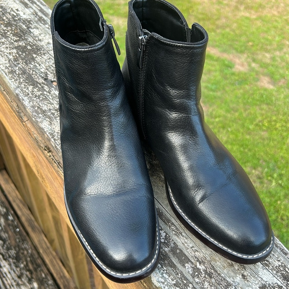Black Franco Sarto Ankle Boots